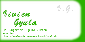 vivien gyula business card